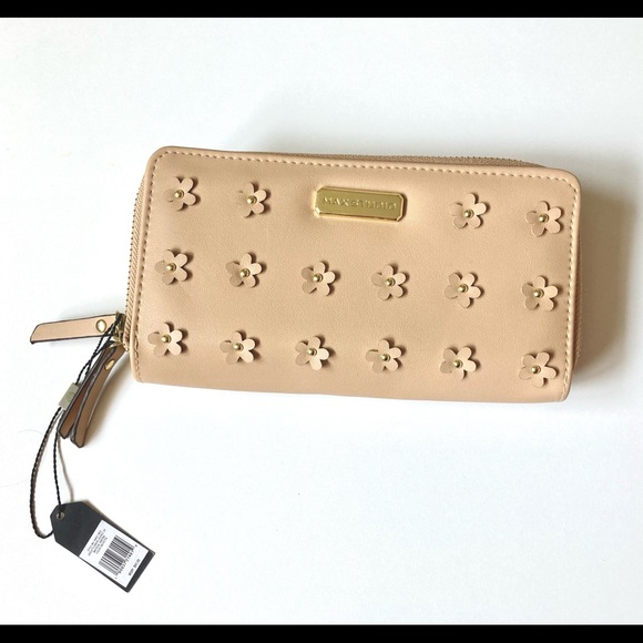 Max Studio Vachetta Flowered Wallet - Picture 1 of 10